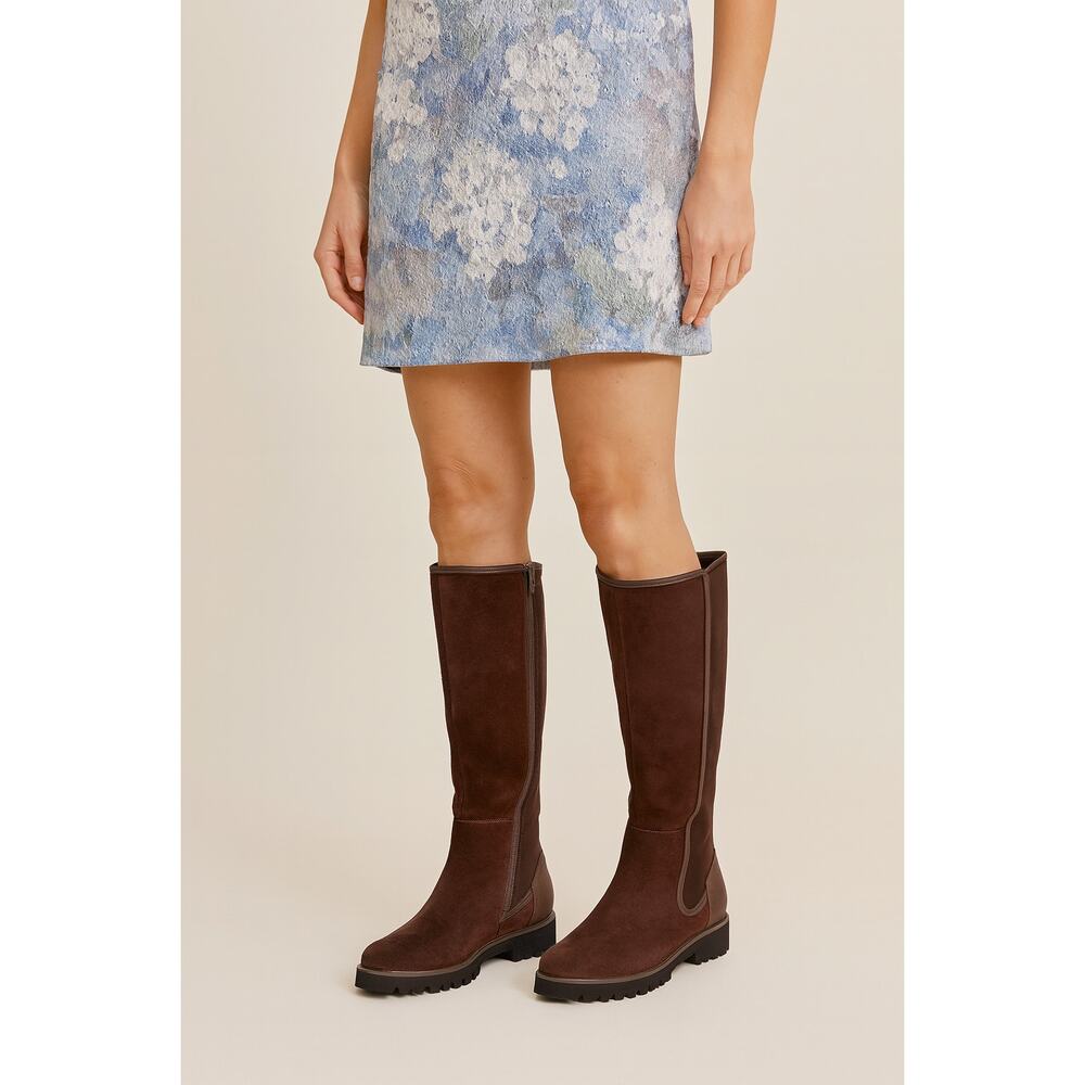 Donald Pliner Erwincs Brown Leather Knee-High Boots Women’s Size: 5.5